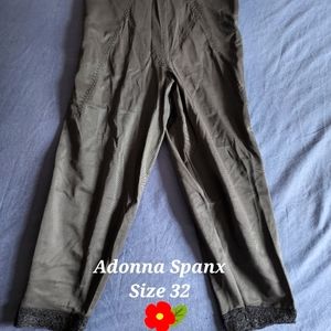 Womens / Ladies Adonna Spanx / Shapewear Leggings W/Lace - Size 32